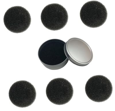 PLAFOPE Esponjas Limpiadoras de Maquillaje Reutilizables Caja de Secado Rápido Juego de 7 para Limpieza de Brochas y Esponjas Faciales