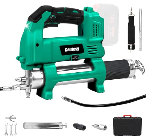 Cordless Grease Gun Compatible with Makita18V Battery, 100cm High Pressure Hose 12000 PSI Pressure Electric Grease Gun for Trucks, Farms, Construction and DIY (NO Battery)