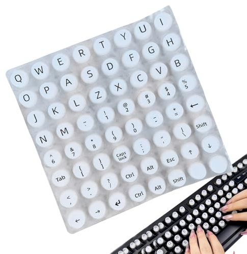 Biniveil Long Nail Keyboard Cover,Raised Keyboard Buttons Stickers | Typing Keycaps Work Accessories for Play Game Travel Men Computer Office Laptop Home Notebook