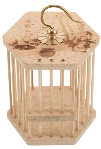 Gadpiparty Gabbia per grilli in legno: habitat per mangiatoie per insetti - gabbia per grilli in bambù - contenitore per insetti, per l'osservazione dell'allevamento di per lo studio della