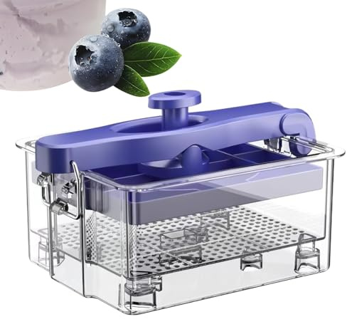 Dickes Joghurtsieb – Küchen-Molkentrenner | mit Deckel Joghurtbereiter-Sieb – für Nussmilch, Käse, gesunde Frühstücksvorbereitung, Party, Kochen