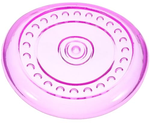 CLISPEED Disque Volant pour Chien TPR Souple Petit Modèle Violet Volant D'extérieur pour L'entraînement Jeu des Chiens à Mâcher Résistant pour Chiots