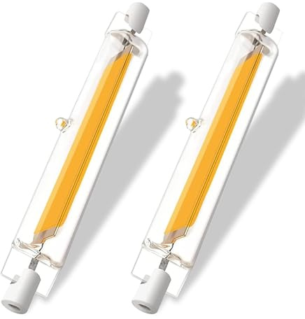 GDYOD R7S LED 78mm Dimmbar,10W LED Ersatz für 100W Halogen Leuchtmittel,Stab Warmweiß 3000K 1000LM,Kein Flackern,360°Abstrahlwinkel, AC/DC 220-240V,2er Pack