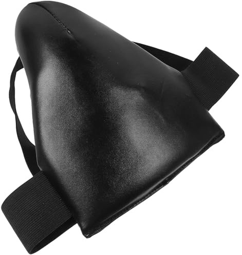MERRYHAPY Protettore Inguinale Maschile per Sport all Aperto e Boxe in Pu Traspirante Resistente Ampia Area di Protezione Adatto a Altezze da 140 a 160 Cm