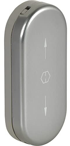 HOPPE 811601, Aluminium Edelstahl-Effekt Fenster-Griffloch-Verdeckrosette