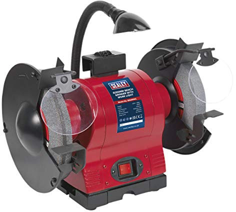 Sealey Bg200Wl Bench Grinder 200Mm with Work Light 550W/230V
