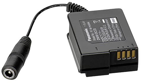 Panasonic LUMIX DMW-DCC8GU9 Koppler (geeignet für Panasonic LUMIX DMC-GH2/G6/5/FZ200/FZ1000/FZ300, nur mit Netzadapter DMW-AC8)) schwarz