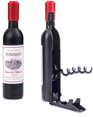 Kikkerland CS20 Tire-bouchon magnétique en silicone Noir