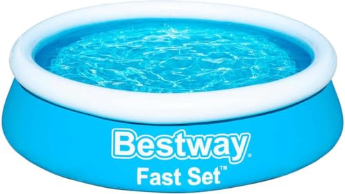 Bestway Pool Set Komplett - Quick up Pool - Schwimmpool Rund für Garten mit Reinigungsfilter - 183 x 51 cm Pool Rund- und Reinigungsfilter Blau