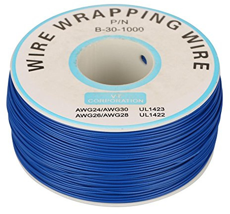 Kupferlitze, hochtemperaturbeständiger verzinnter Kupferdraht 0,25 mm 30 AWG Leiterlitzen aus verzinntem Kupferdraht (blau)