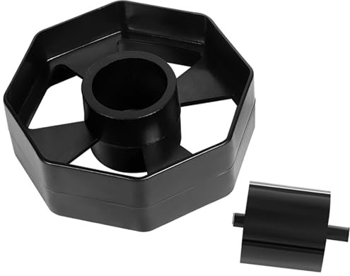 Dispenser di nastro per ruote, 36 mm, colore nero, resistente, ricambio per negozio, ufficio o scuola (solo ruota)