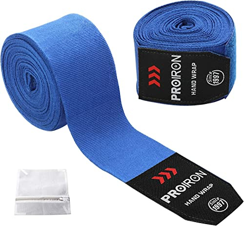 PROIRON Boxningshandslar, inre handskar, näve-handledsskydd för män kvinnor barn, bra för MMA boxningsträning gym fitness, 4,5 m/2,5 m (par) (#5 blå 2,5 m x 2)