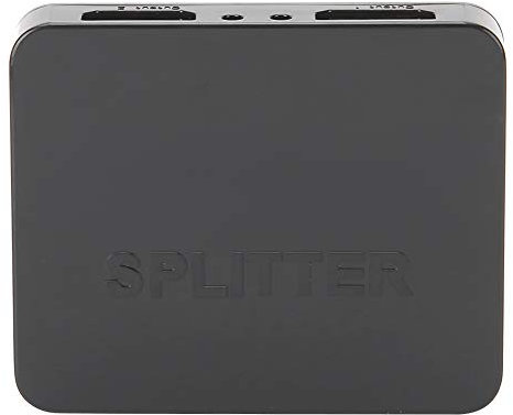 VBESTLIFE Adaptateur HDMI 1x2 Splitter Switcher Hub Câble 3D 1080p Le périphérique de Sortie multimédia 3D Haute définition Prend en Les formats Audio multicanaux Haute