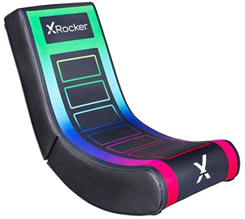 New Fantastic Vibrant X The Rocker Aurora Gaming Chair, Foldable For Easy Storage