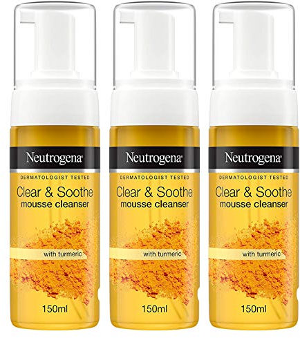 Neutrogena Mousse nettoyante Clear and Soothe - 141,7 g (lot de 3)