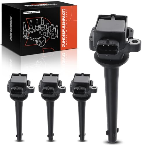 Frankberg 4x Bobine d'Allumage Compatible avec Micra II K11 1.0i 16V 1.4i 16V 2000-2002 Remplacer# 0221504017,224481F700