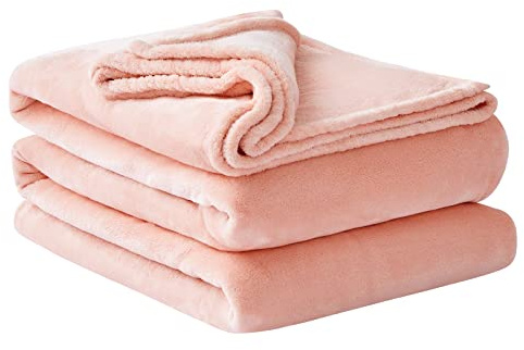 Aisbo Kuscheldecke Flauschig Decke Rosa - Fleecedecke 230x270 cm Riesige Warme Couchdecke, Kuschlige Wohndecke Pink Weich als Sofaüberwurf Blanket Sofadecke Bett für Winter