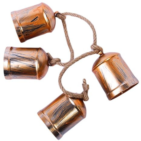 Moxeupon Antike Glocken- Kuhglocken Weihnachtsdekoration | Rustikale Vintage-Kuhglocken-Weihnachtsglocke – Shabby-Chic-Weihnachtsdekoration – Schaffen Sie Eine Festliche Atmosphäre