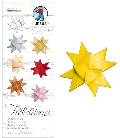 CREATIV DISCOUNT Papierstreifen 130g/qm, 100 Stück 1,5x50 cm, Gelb