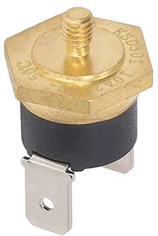 Ksd301 Termostato in Rame per M4 250V 5 Pezzi Filo Testa Bimetallica Termostato per Temperatura Regolatore di Temperatura Termostato Regolatori (40℃)