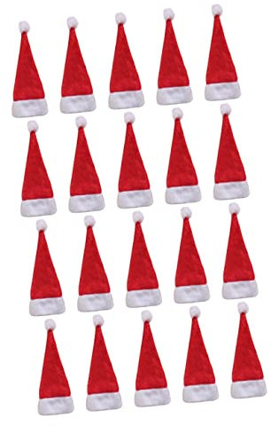 RORPOIR Einzigartige Mini-weihnachtsmannmützen Für Den Weihnachtstag 20 Stück Mini-weihnachtsmützen Lutscher-flaschenverschlüsse Für Dekorationen