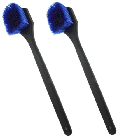 OSOLADY 2piezas Cepillos De Limpieza para Llantas y Neumáticos Cepillo Duro para Detallar Ruedas De Auto Camión y Motocicleta Kit Completo De Limpieza Cabezal De Cerda Firme para