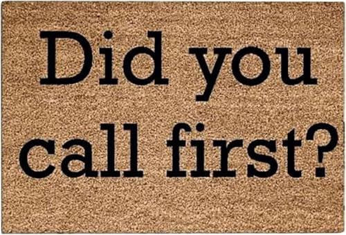 WPBFSY Outdoor Mat Extra Durable Out Door Mats for Home Entrance Did You Call First? Welcome Mat Indoor Sales Today Clearance Dirt Trapping Inside Door Mats for Home Entry Floor 20x32IN