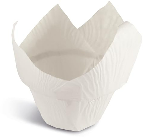 Guardini, Set di 12 Pirottini lotus Ø 5 cm, Monouso, Carta da forno, 100% compostabile, Made in Italy, Linea Easy Bake Bio