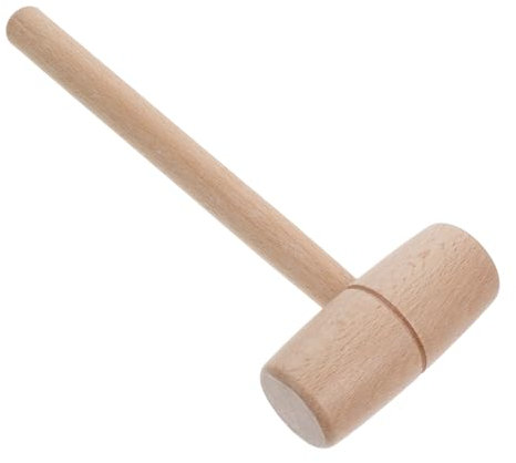 POPETPOP Beech Hammer DIY Woodworking Mallet Wood Handle Carpenter Hammer Versatile Craft