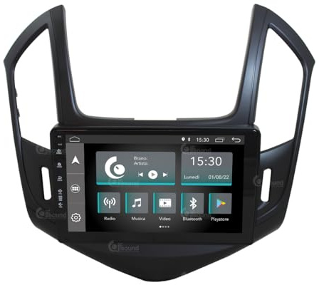 JF Sound - Autoradio Android JF-039CC-UP compatibile con CHEVROLET Cruze silver 2009-2012 | CarPlay e Android Auto DAB+ |9 pollici HD | Prodotto in Italia