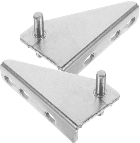NUOBESTY 2 Piezas Bisagras de Puerta para Congelador - Accesorios de Eje de Acero Inoxidable para Refrigerador, Nevera y Frigorífico - Repuestos de Instalación Sencilla para Hogar Cocina