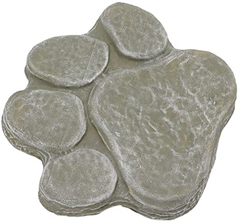 Sonew Stone Commémorative PAWPRINT PAWPRINT OUTDOOR avec Lettrage de Bricolage pour Monument pour Animaux de Compagnie, Marqueur de Tombe pour Chiens Résine (Vert moussu)