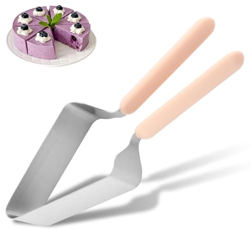 NOWHYX Cake Cutter, Stainless Steel Cake K-nife and Server with Double Handle, Adjustable Cakes Slicer for Cakes Server, Pie Server(COLOR:pink)