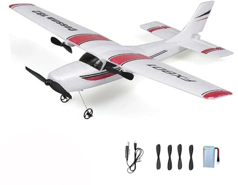 Remote Control Airplanes, RC Planes for Kids & Beginners, 2.4GHz Remote Control Airplane Fighter Jet, Easy to Fly RC Glider, Airplane Toy Birthday Gifts for Kids Boys (A)