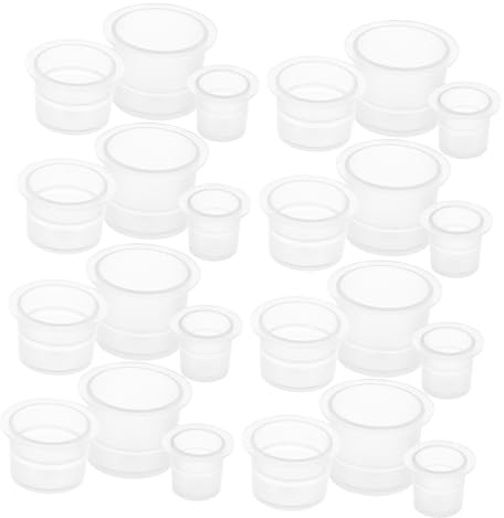 DOITOOL 300piezas Vaso Mezclador De Pintura Transparente Pequeños Vasos De Plástico Con Boca Ancha Reutilizables Para Artistas y Manualidades Para Pintura Al Óleo y Suministros De Arte