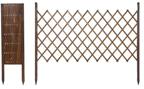 Erweiterbares Rankgitter aus Holz, verstellbares Klettergitter für Pflanzen, 100 cm, 160 cm, 200 cm, dekorative Unterstützung für Tomaten, Kürbis, Gemüse (70 x 160 cm)