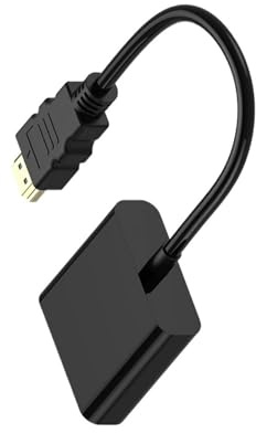 Monitor Conversion Cable 1080P HDMI-compatible To VGA Adapter Cable With 3.5mm Audio Jack USB Power Port Converter For PC Laptop PS4/3 Projector TV Box Display Conversion Line(With Audio USB Power)