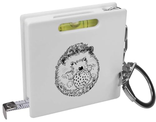 Azeeda 'Baby Cute HedgeHog' Keyring Tape Measure/Spirit Level Tool (KM00047431)