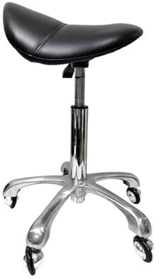 Ergonomisk rullande sadelpall, höjdjusterbar rullande svängbar sadelstol, 440 lb Viktkapacitet, for salonger, spa, kontor