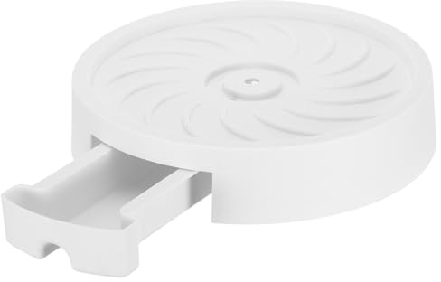 FUNOMOCYA Support à Plantes Mobile Rond avec Bac de Drainage Intégré, Plateau Roulant 22 Cm de Diamètre Intérieur, 4 roulettes Silencieuses pour Pots de Fleurs, Intérieur, Jardin et Balcon