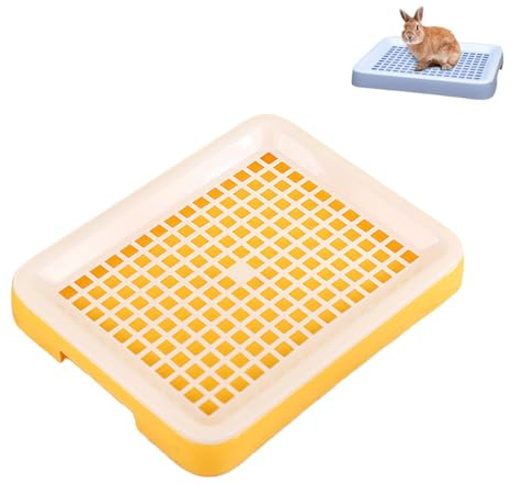 Inodoro para conejos – Bandeja sanitaria para conejos, bandeja compacta para mascotas, solución higiénica para roedores, baño para criaturas pequeñas, para chinchillas, hámsteres, hurones, cerditos