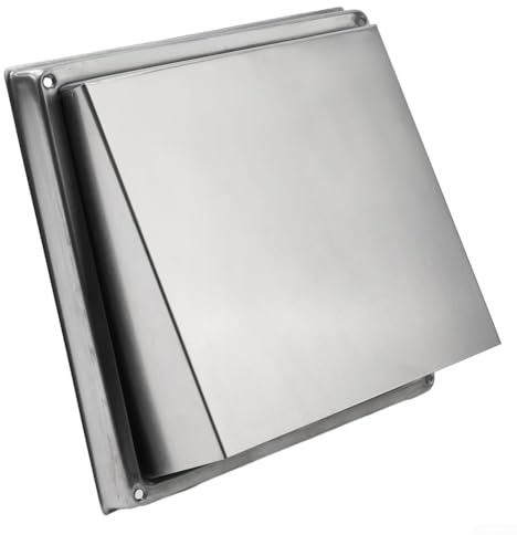 Rejilla de ventilación de acero de 100 mm para pared de baño, rejilla de ventilación para campana extractora, conducto de secadora de acero inoxidable, resistente a la intemperie