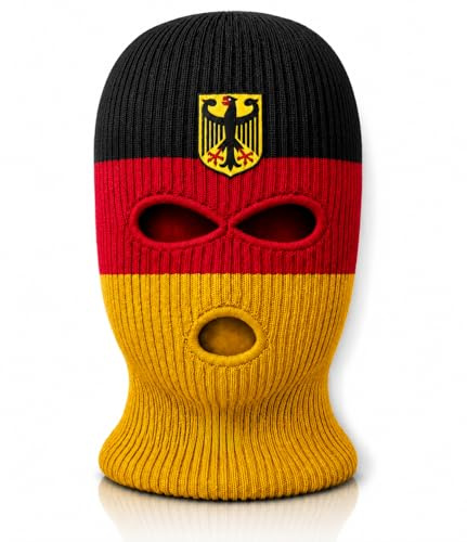 ProSxevan Sturmhaube I Balaclava mit Länderflagge I Flaggendesigns I Kopfstützenbezug fürs Auto I Gesichtsmaske I Karneval I WM, EM, Party, Stadion und Public Viewing I