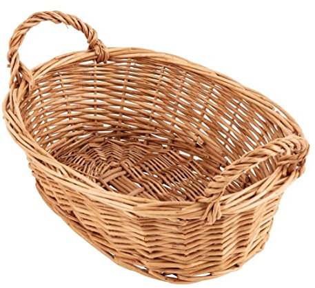 Olympia P763 Willow Large Oval Table Basket 65X300X200mm Wicker Tableware Food Serving Bowl
