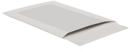 POSTHORN Kartongbaksida B4 (100 stycken), självhäftande fraktpåse med pappbaksida, vita fraktpåsar med bakvägg av gråkartong för starkt grepp, 353 x 250 mm, 120/450 g/m²