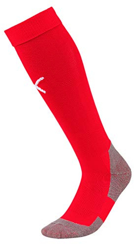 PUMA herr Fotboll Strumpor Team Liga Socks Core, Puma Red-Puma White, 5