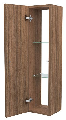 Columnas Muebles Baño, Salón, Dormitorio Tamaño 100 x 25 x 25 cm apertura push pull – Doble Verso apertura puerta – Diseño 100% Made in Italy Apertura anta da destra verso sinistra nogal