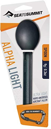 Sea to Summit Alpha Light Spork Grau - Leichte robuste Aluminium Gabel Löffel Kombination, Größe One Size - Farbe Anthra