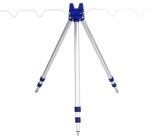 Wakects Angelrutenständer, tragbar, Stativ, faltbar, aus Aluminiumlegierung, 120 cm, für Outdoor-Sport und Meeresangeln