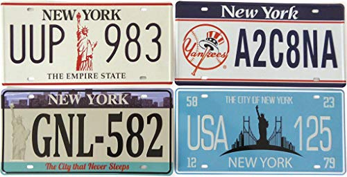 OPO 10 - Juego de 4 Placas de matrícula de Metal de EE. UU. para automóviles - réplicas de Placas de matrícula Reales de EE. UU.